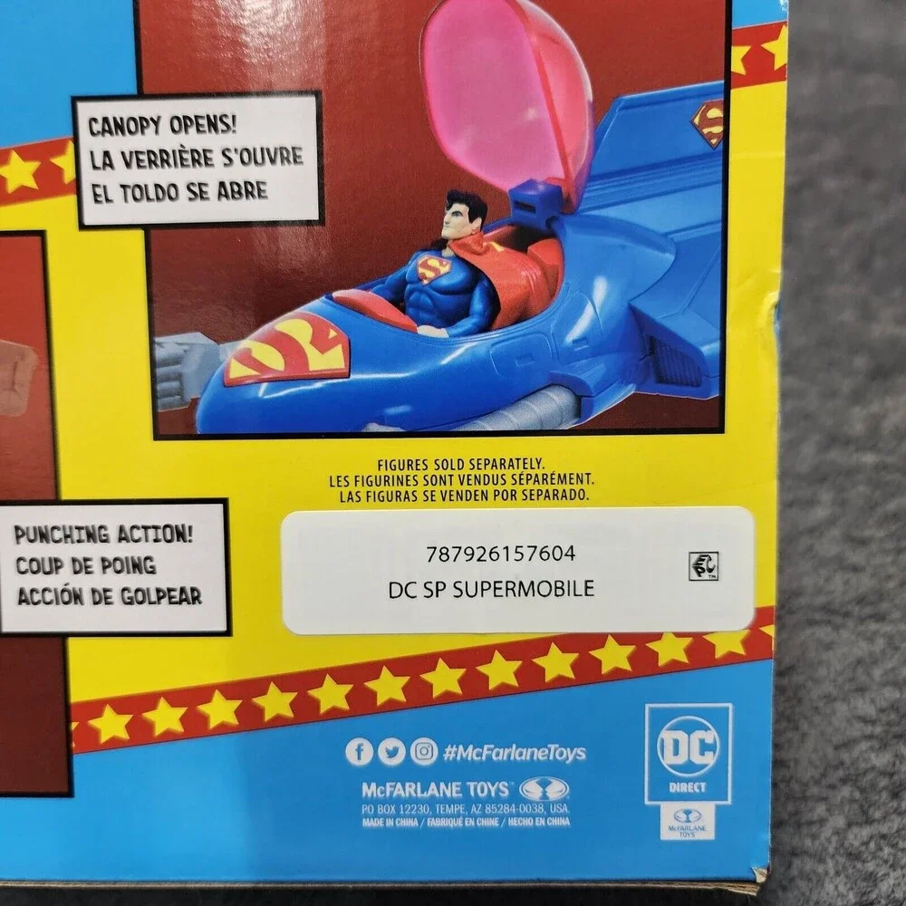 DC Super Powers SUPERMOBILE Superman's Action Vehicle McFarlane Toys 2022 - NEW!